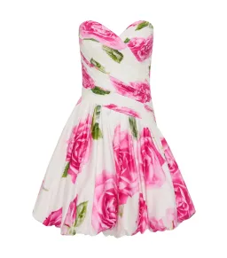 Aje Olea Bubble Hem Mini Dress in Soft Rose Light Size AU 10  for rent on The Volte - image 4