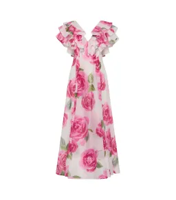 Aje Olea Maxi Dress in Soft Rose Light Size AU 12  for rent on The Volte - image 3