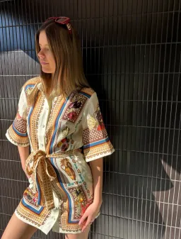 Alemais Mercado Mini Dress Multicolour Size AU 14 for rent on The Volte - image 2