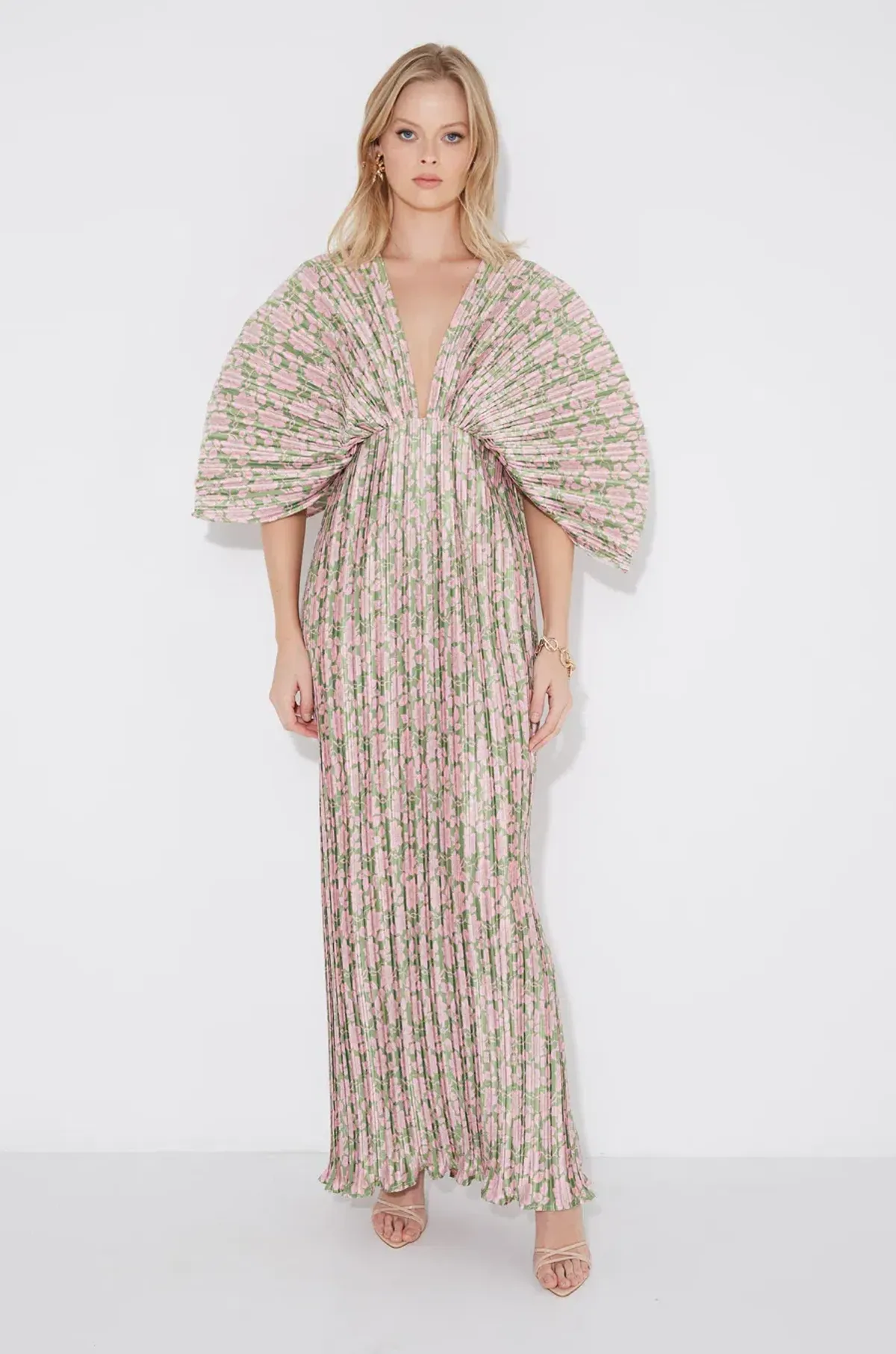 Sonya Moda Gianna Forever Dress Floral Pleated Maxi Size 8 for rent on The Volte - main image