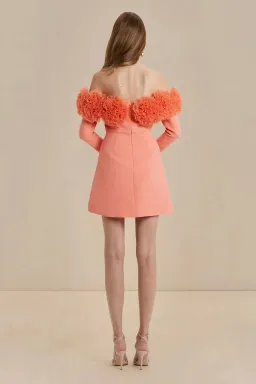Sonya Moda Rumi Mini Dress Peach Size 12 for rent on The Volte - image 3