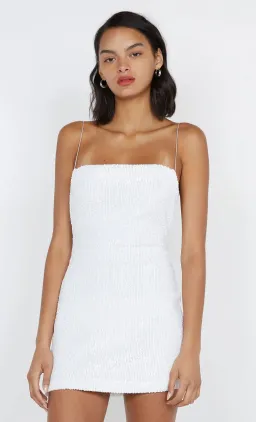 Bec and Bridge Aaliyah Sequin Mini Dress in White Size XS / AU 6 for rent on The Volte - image 5