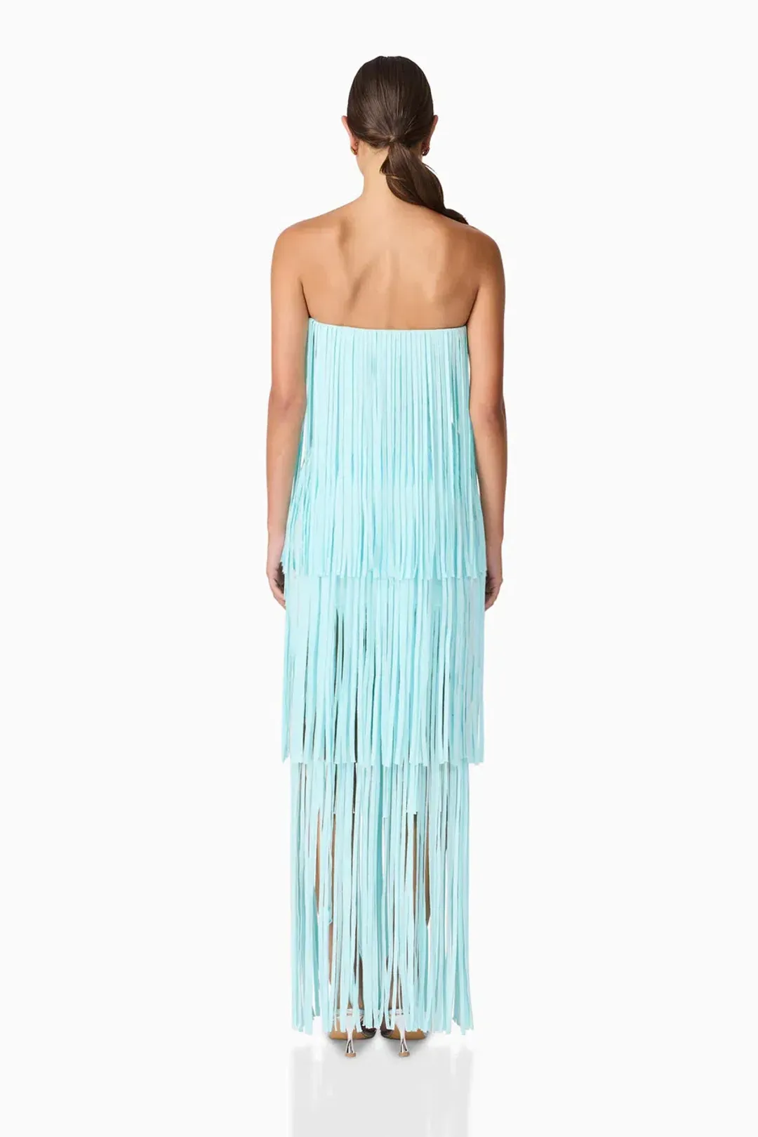 Elliatt Alya Tiered Maxi Dress in Blue Size 6 for rent on The Volte - main image