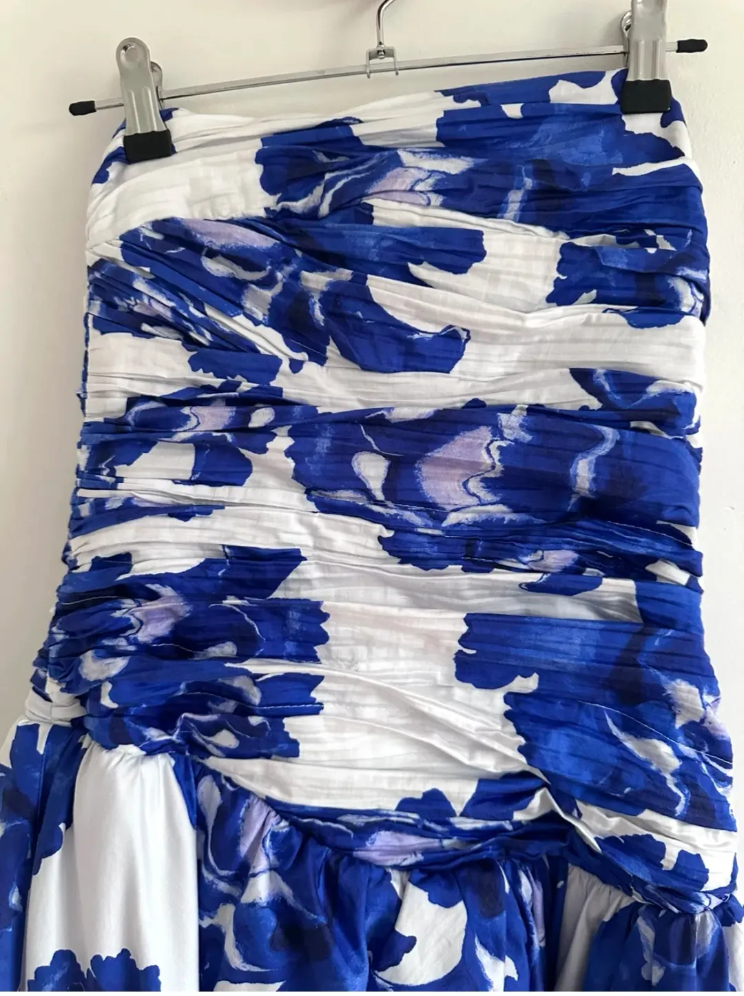 Aje Behold Maxi Dress Bodly Blooming Cobalt Size 14 for rent on The Volte - main image