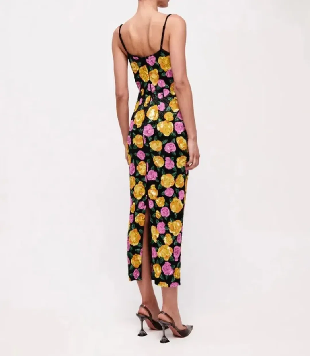 Rachel Gilbert Dallas Midi Dress Floral 3/AU12 for rent on The Volte - main image