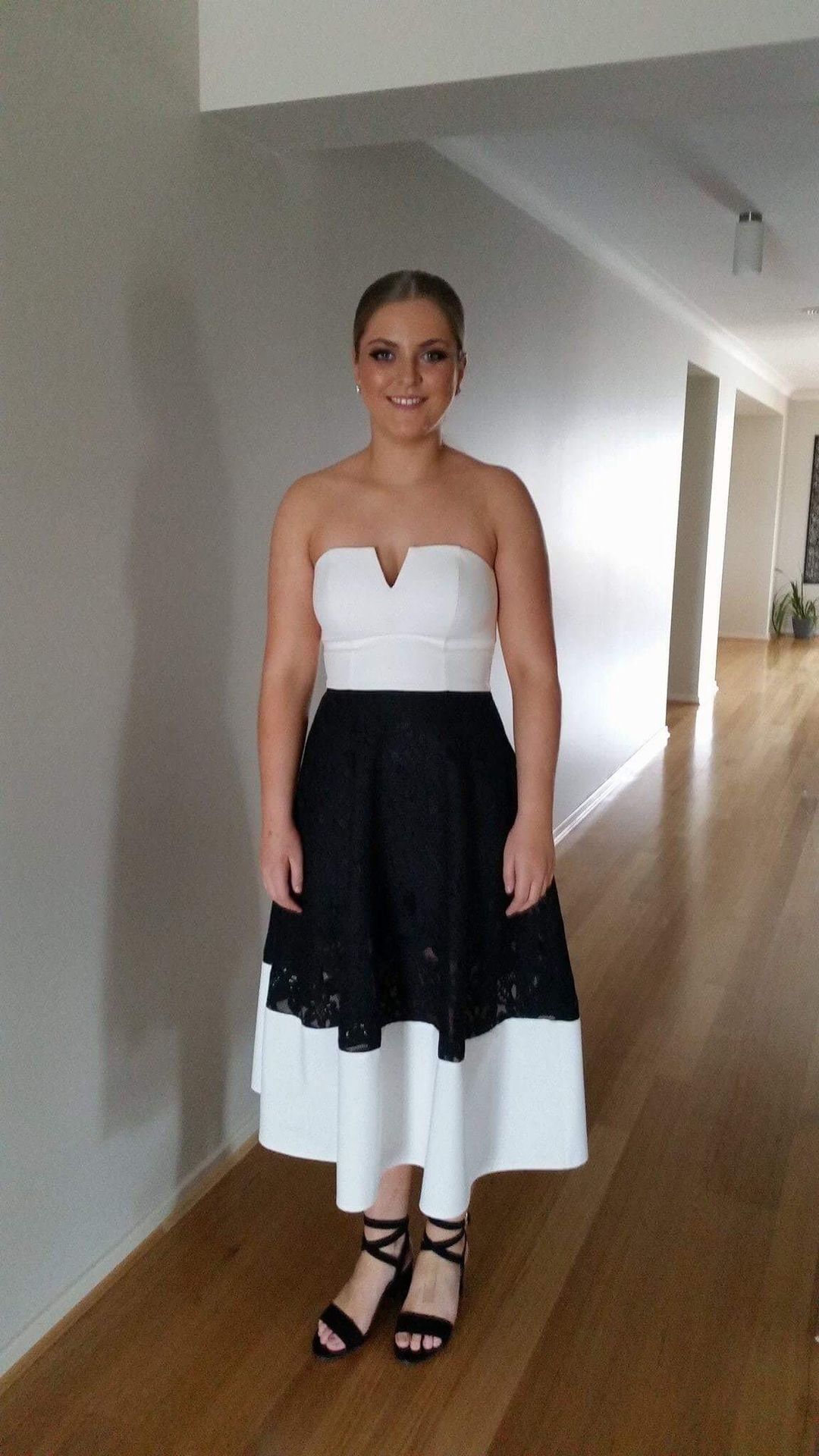 Pilgrim Black and white formal dress size 10 for rent on The Volte - main image