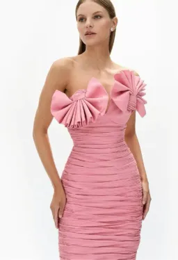 Rachel Gilbert Jensen Gown Maxi Pink Size AU 14 for rent on The Volte - image 4