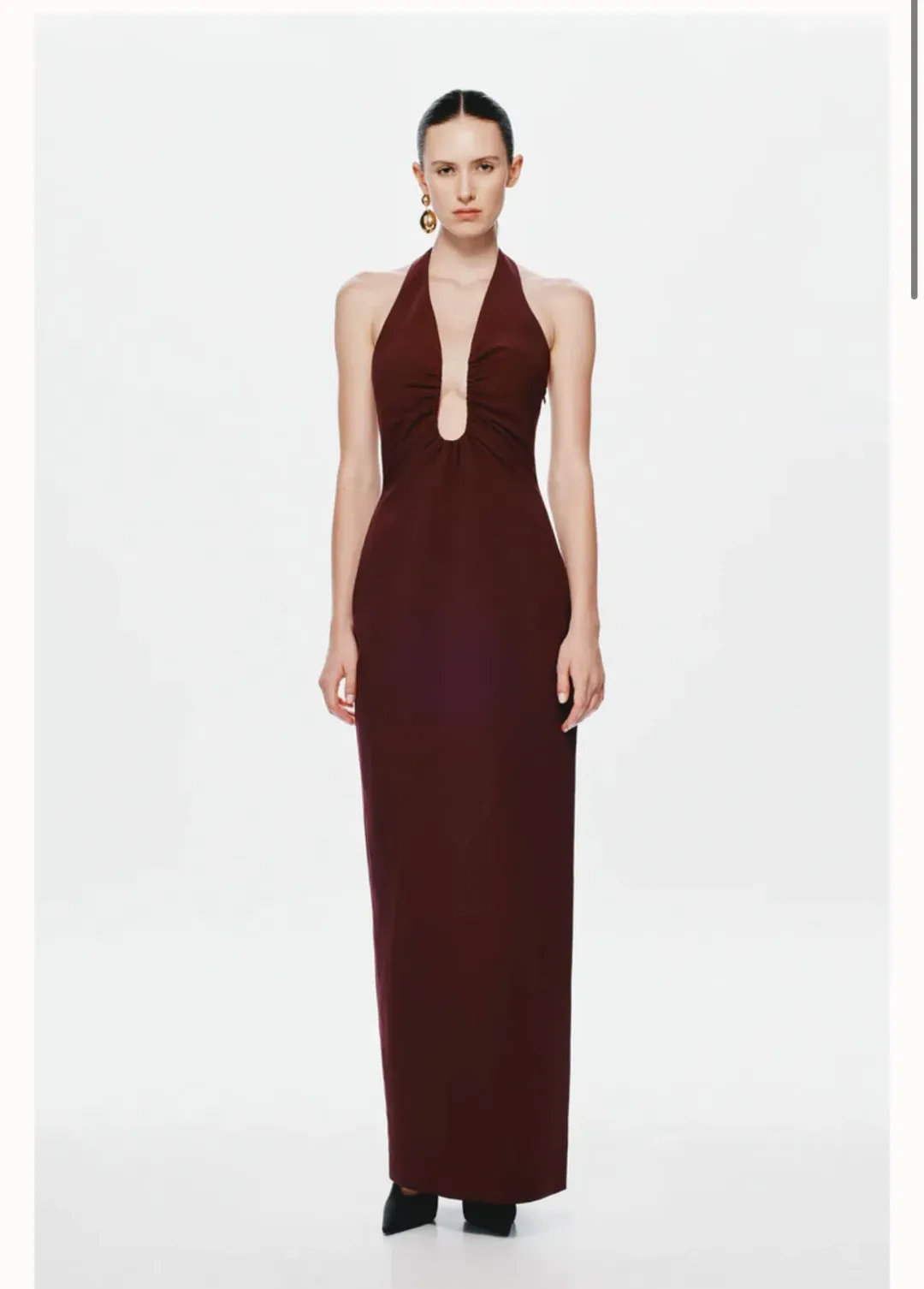 Misha Alusia Dress in Port Size 10 for rent on The Volte - main image