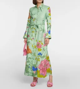 Alemais Olivia Shirt Maxi Dress Floral Size 6 for rent on The Volte - image 1