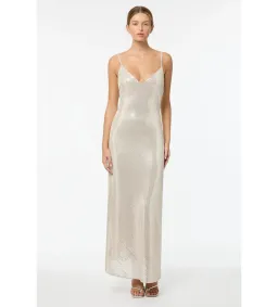Manning Cartell High Voltage Slip Maxi Dress Nude Silver Size 12 for rent on The Volte - image 1