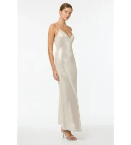 Manning Cartell High Voltage Slip Maxi Dress Nude Silver Size 12 for rent on The Volte - image 2