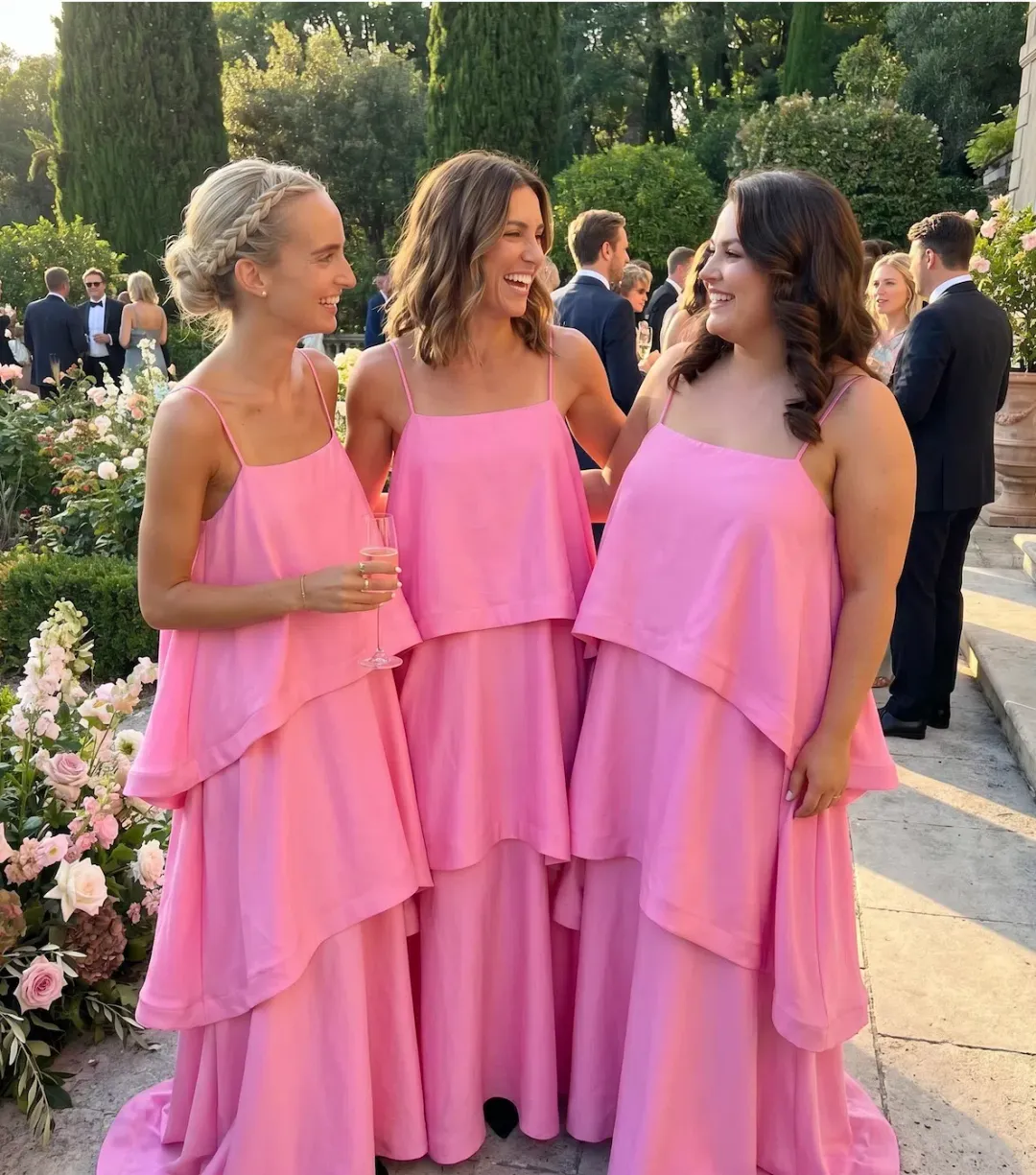 Elliat Tilly Tiered Maxi Dress in Pink Size XS/AU 6 for rent on The Volte - main image