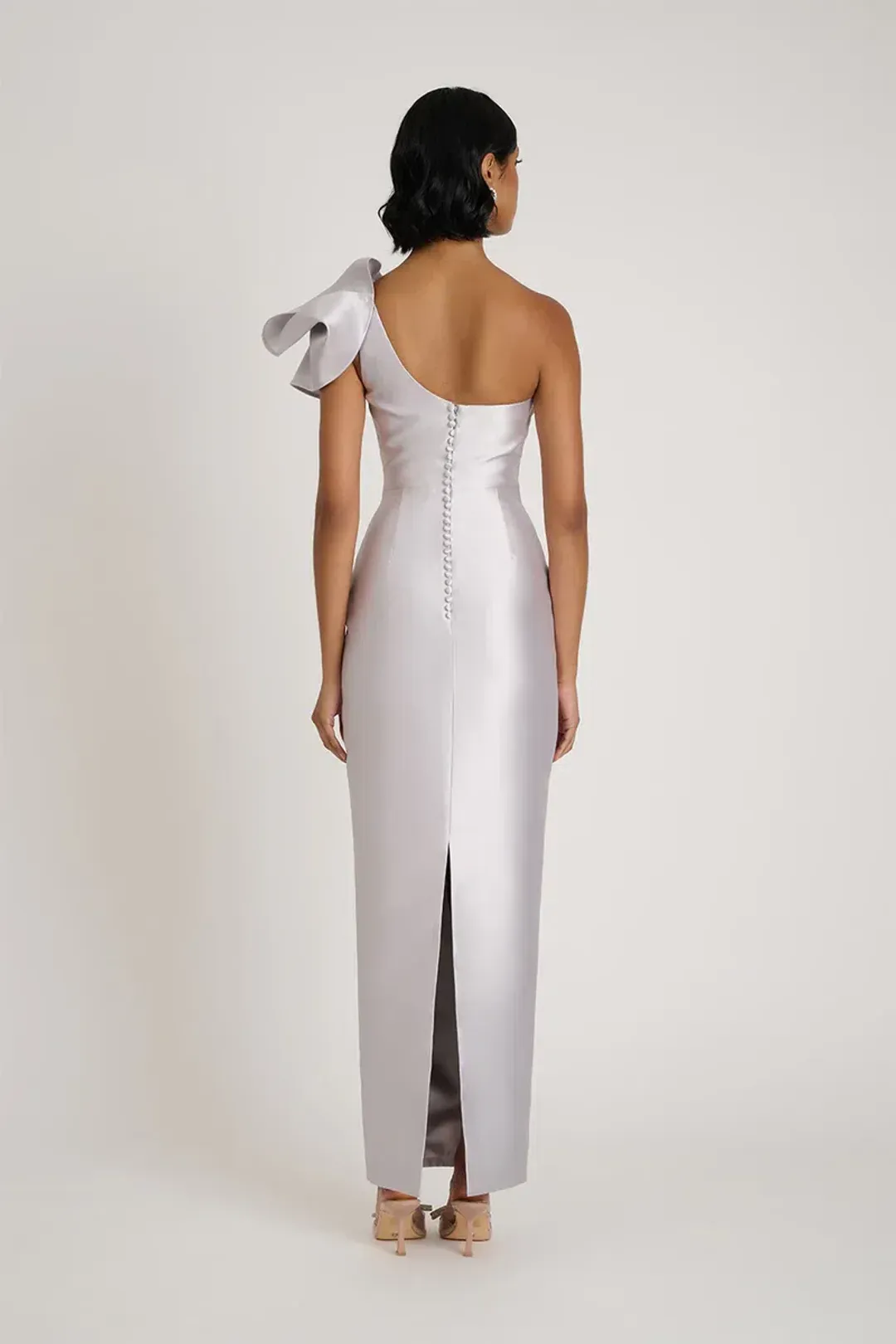Eliya The Label Ashton Gown Silver Size S / AU 8 for rent on The Volte - main image