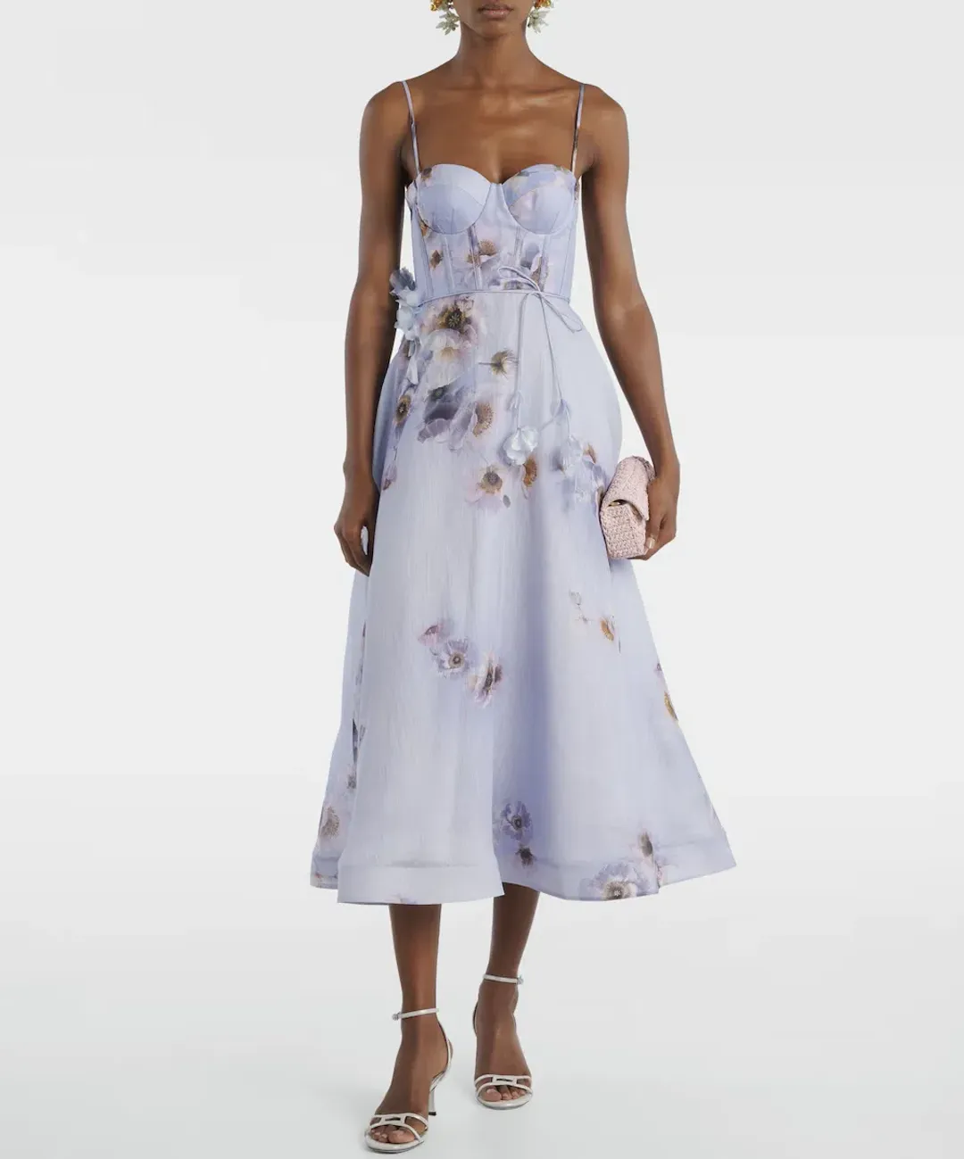 Zimmermann Hypnotic Picnic Dress Lilac Poppy Size 6 for rent on The Volte - main image