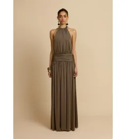 Arcina Ori Santina Maxi Dress Khaki Size M AU 10 for rent on The Volte - image 1