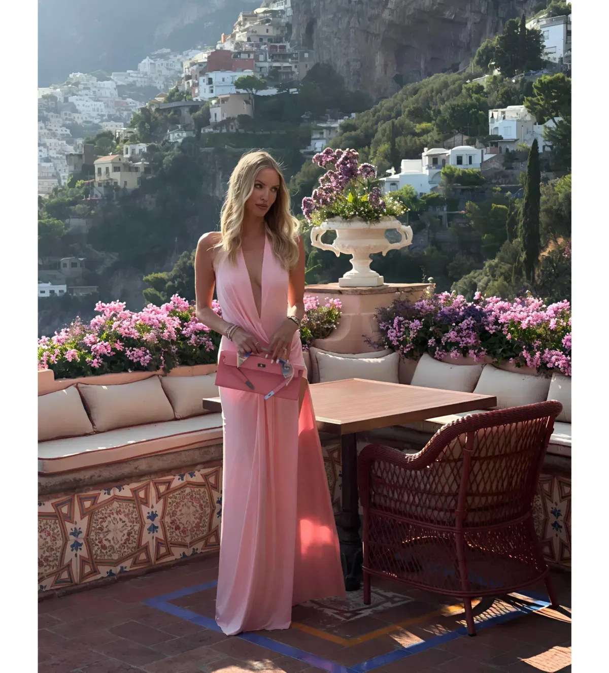 Natalie Rolt Winona Gown Blossom Pink Size 8 for rent on The Volte - main image