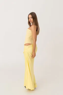 HNTR The Label Huxley Maxi Gown Lemon Size S / AU 8 for rent on The Volte - image 5