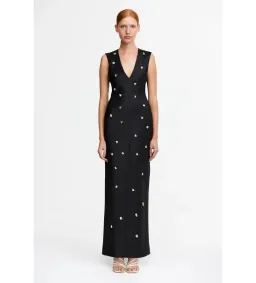 Acler Pattison Maxi Dress Black Size 14  for rent on The Volte - image 1
