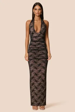 Nookie Arabella Halter Maxi Black Size AU 10 for rent on The Volte - image 1