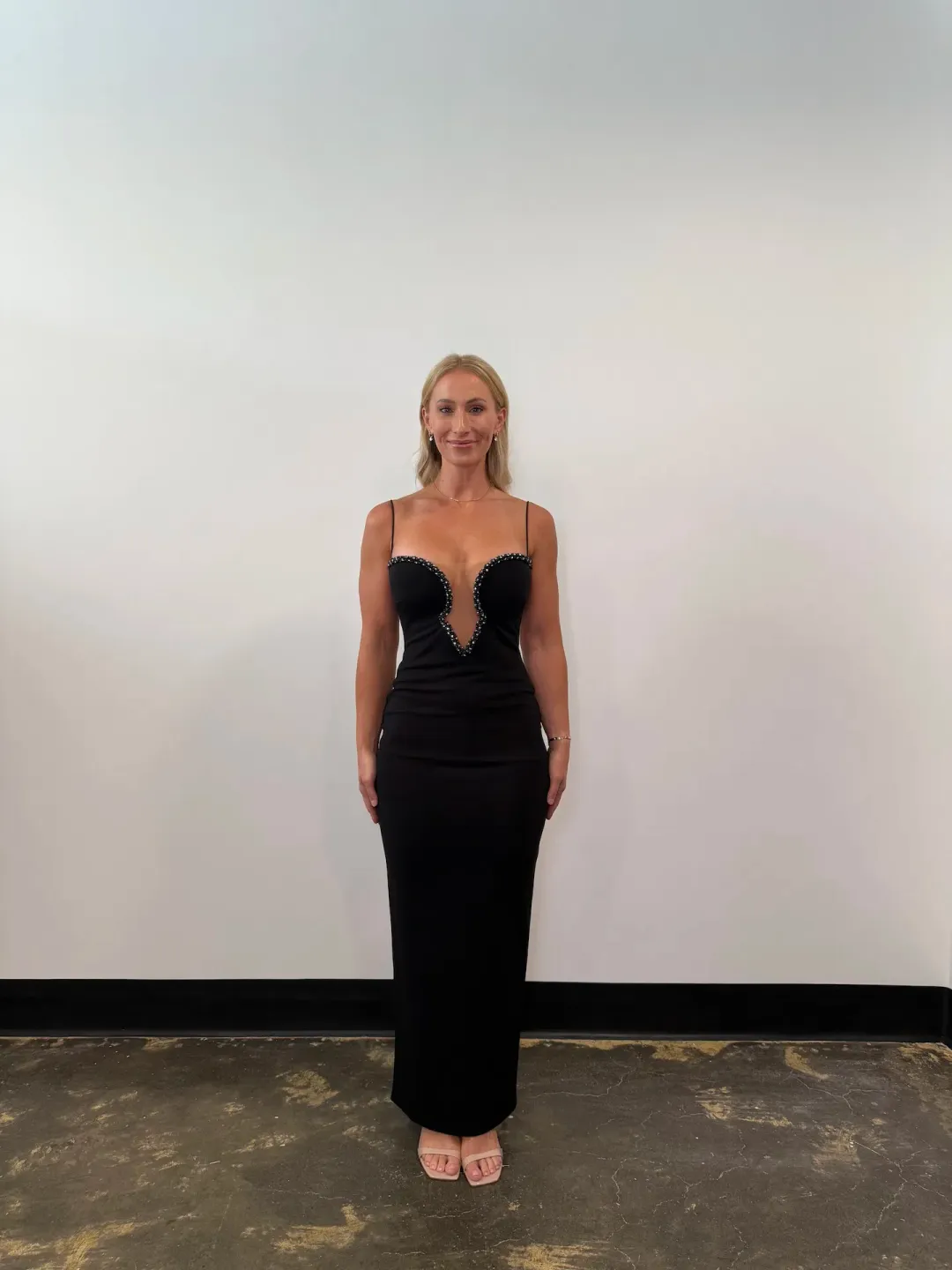 Nookie Adorn Pearl Gown Black Size AU 10 for rent on The Volte - main image
