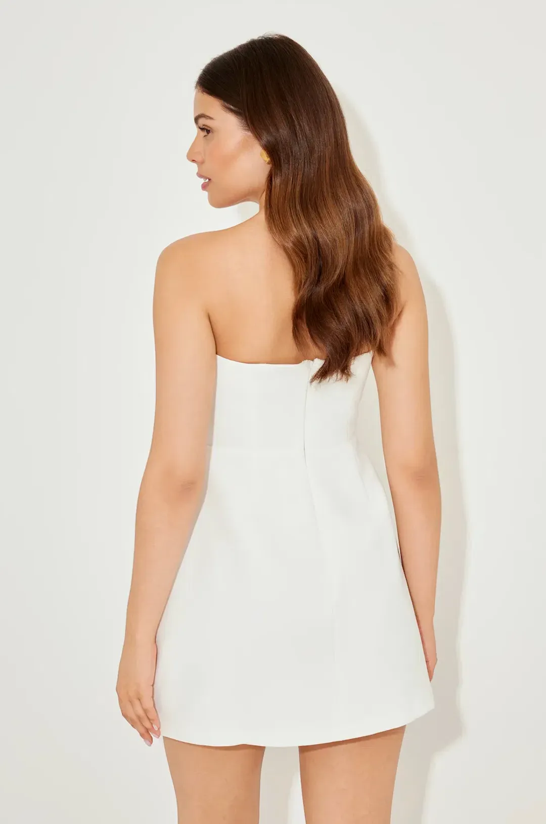 Odd Muse The Ultimate Muse Strapless Dress in White Size AU 6 for rent on The Volte - main image