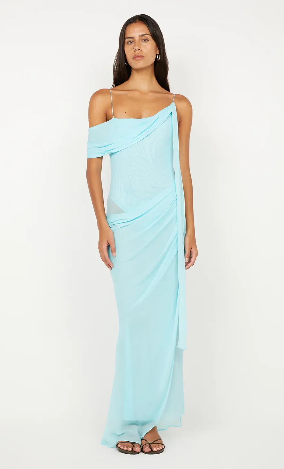 Bec & Bridge Danka Asym Dress Blue Size 8 for rent on The Volte - main image