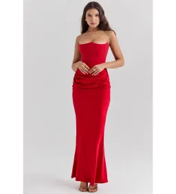 House of CB Persephone Maxi Dress Red Size M/AU 10 for rent on The Volte - image 4