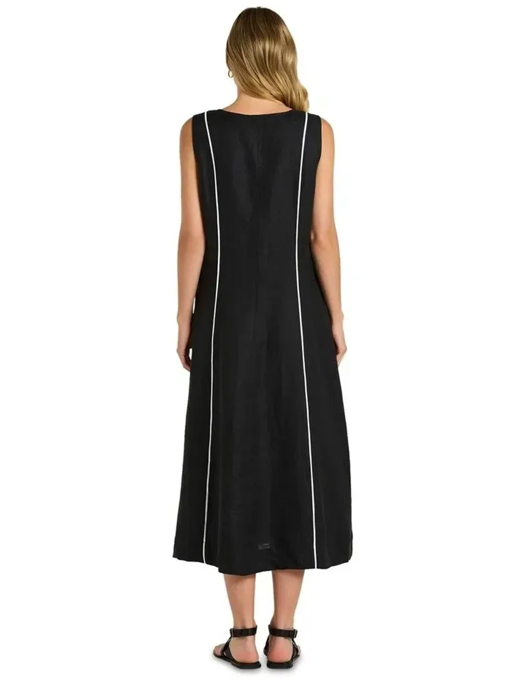 Yarra Trail Paradise Midi Dress Black Size 12 for rent on The Volte - main image
