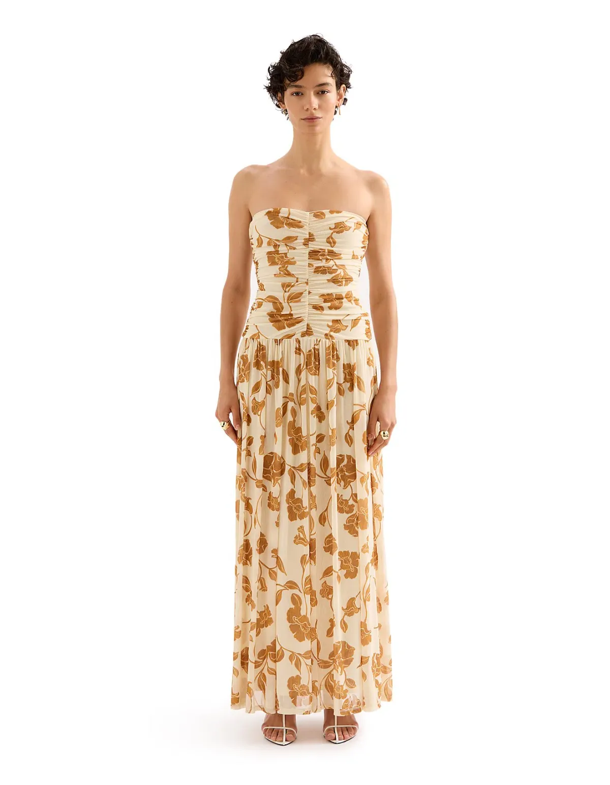 Nude Lucy Roshanne Mesh Dress for rent on The Volte - main image