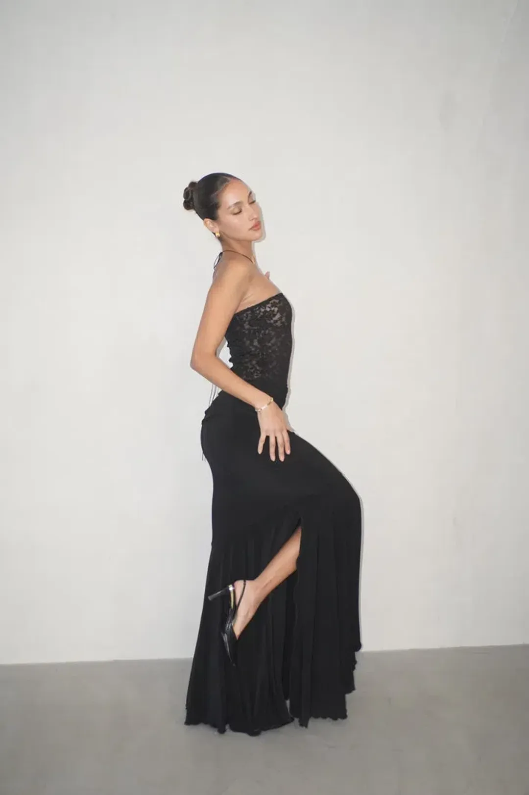 Deconduarte Ilona Maxi Dress Black Size 8 for rent on The Volte - main image