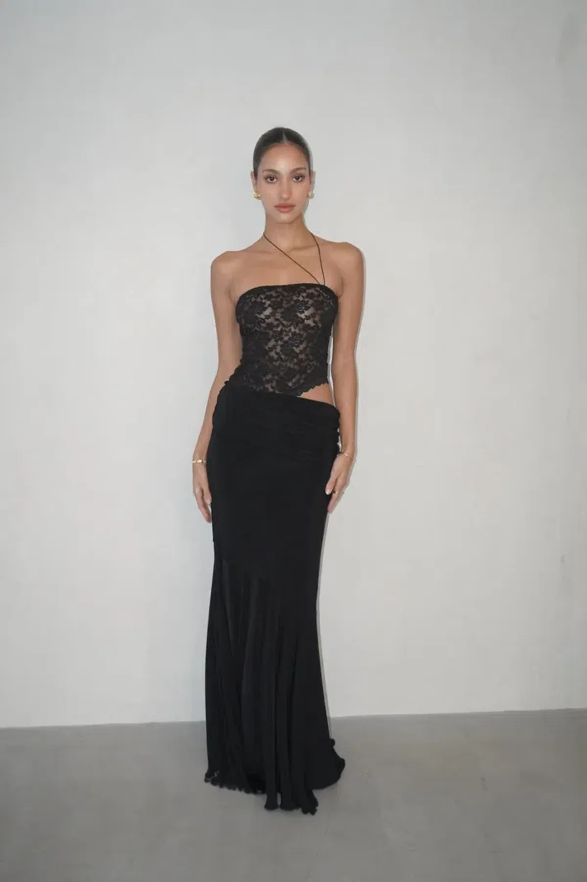 Deconduarte Ilona Maxi Dress Black Size 8 for rent on The Volte - main image