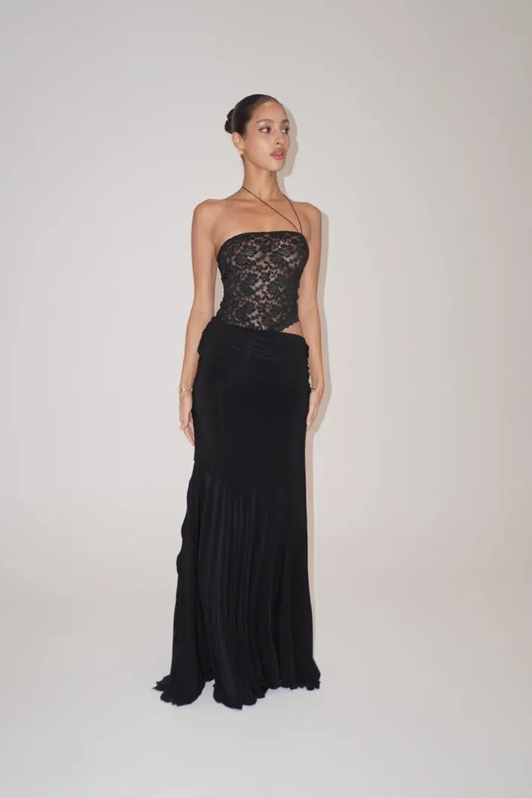Deconduarte Ilona Maxi Dress Black Size 8 for rent on The Volte - main image