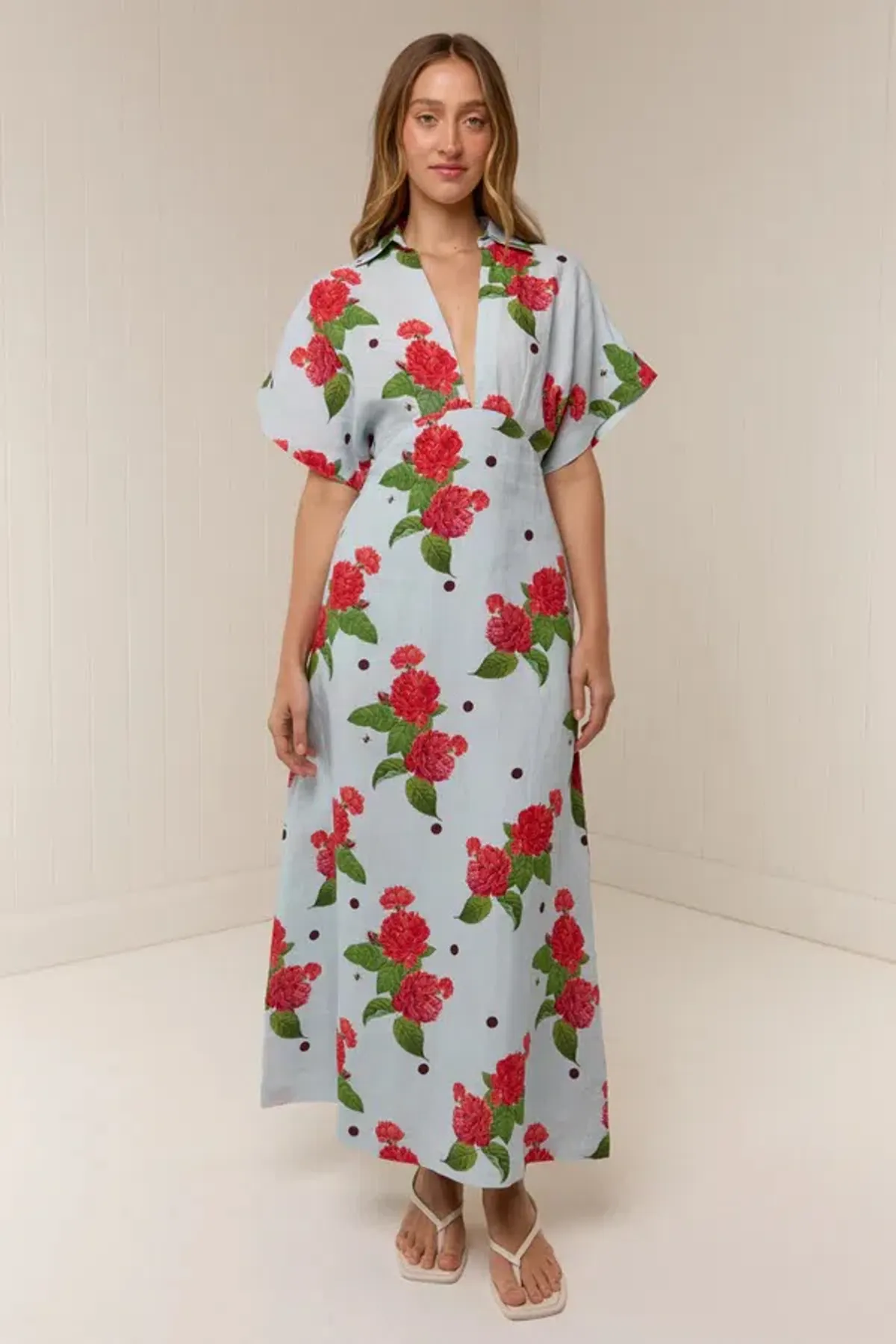 Palm Noosa Jasmine Midi Dress Sky Garden Size 14 for rent on The Volte - main image