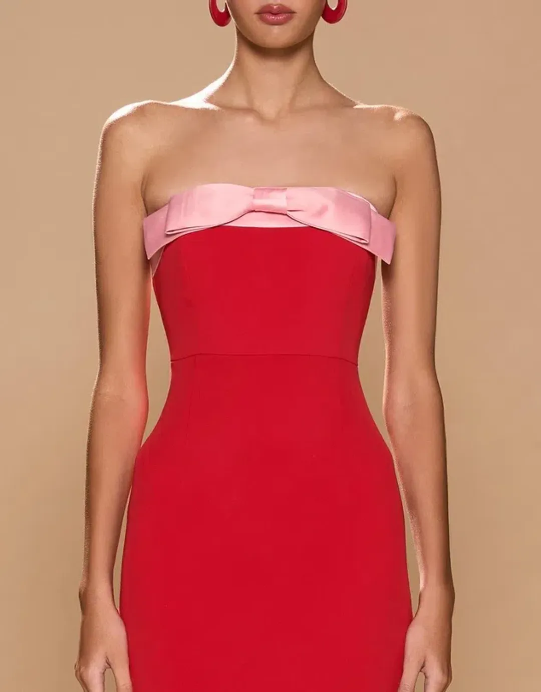 Sonya Moda Ivrea Ribbon Maxi Dress Lola Red Size XS/AU 6 for rent on The Volte - main image