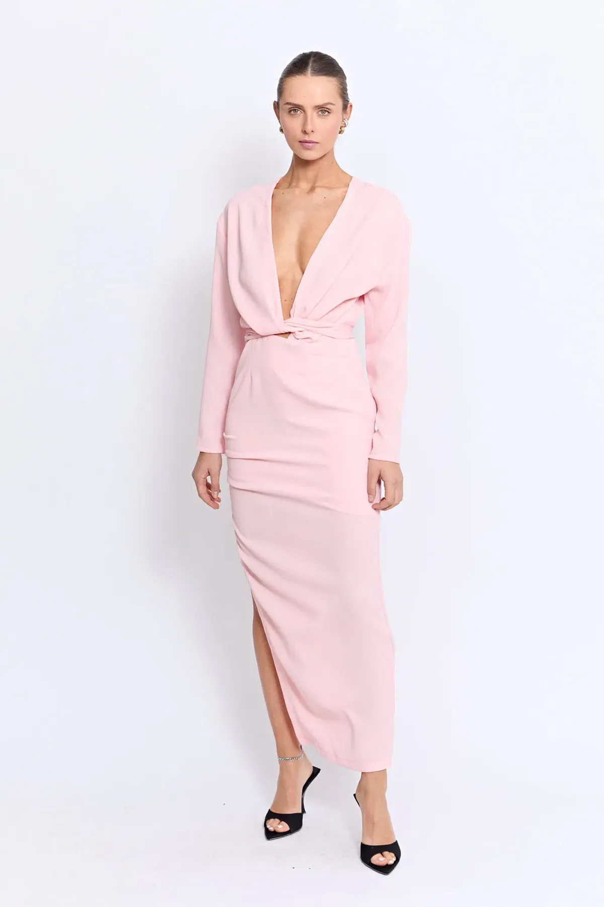 Pfeiffer Pierre Maxi Dress Rose Size S/AU 8 for rent on The Volte - main image