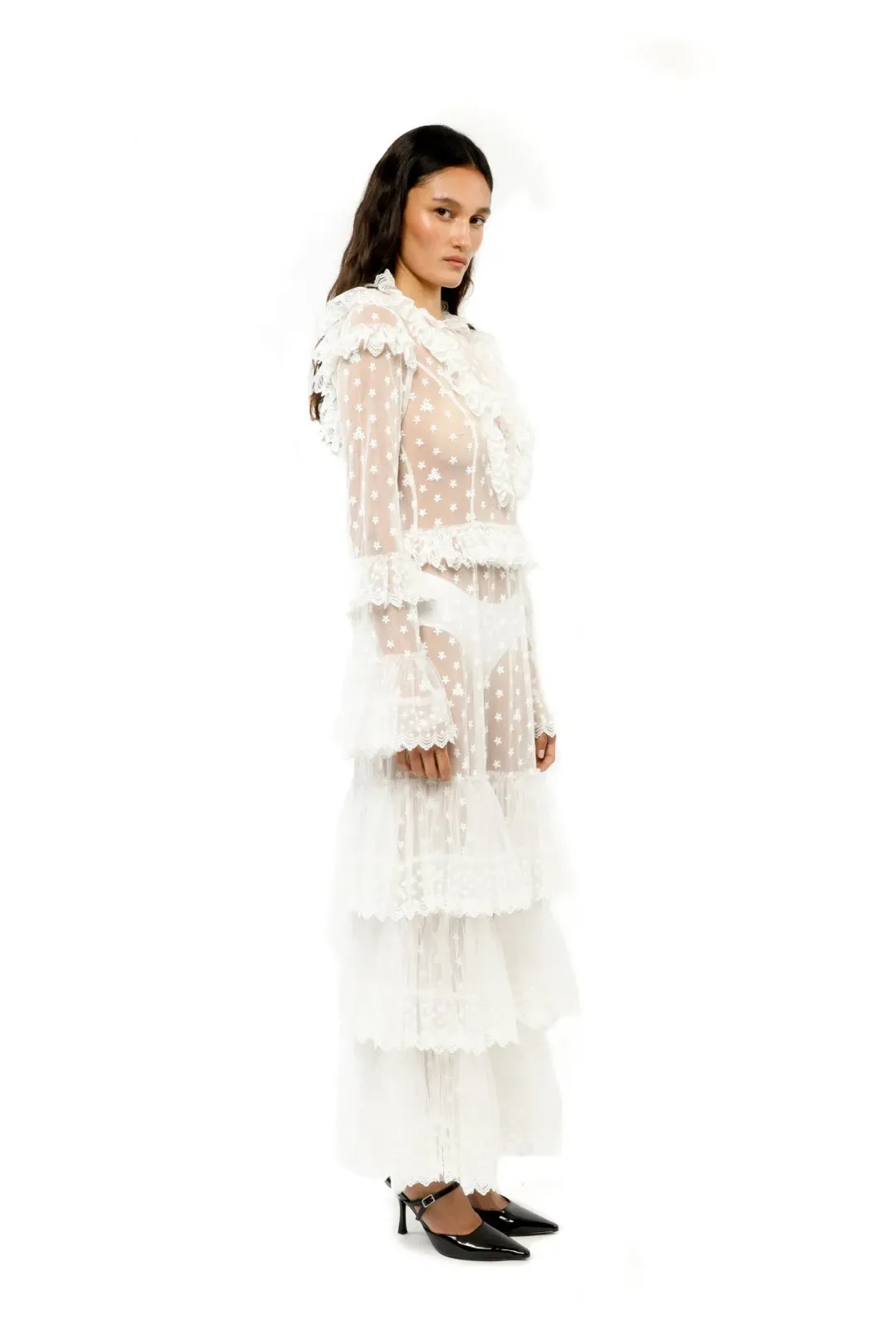 Alice By Alice Mccall Dinah Maxi Dress White Size 10 for rent on The Volte - main image