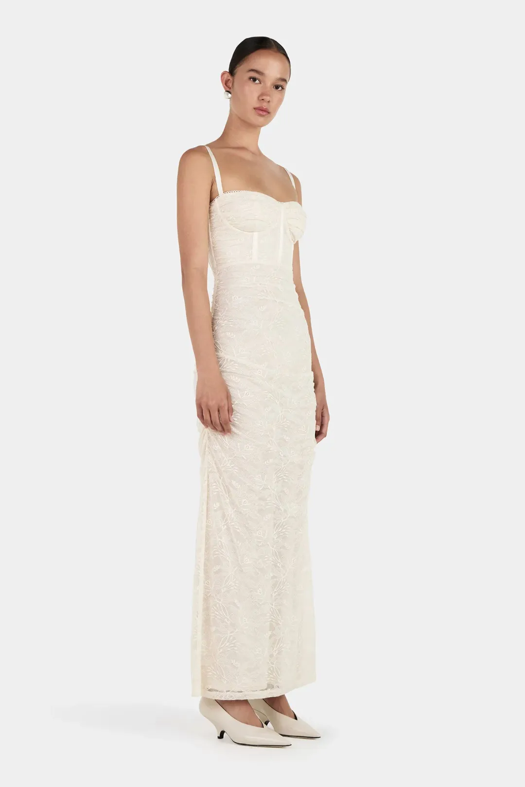 Hansel and Gretel Campari Lace Dress in Cream Size AU6 for rent on The Volte - main image