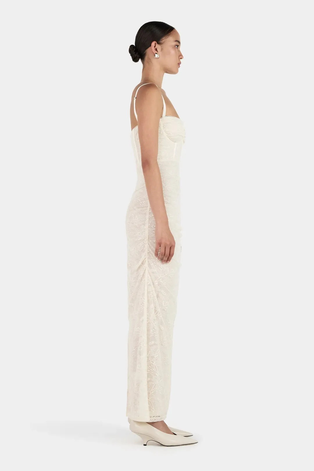 Hansel and Gretel Campari Lace Dress in Cream Size AU6 for rent on The Volte - main image