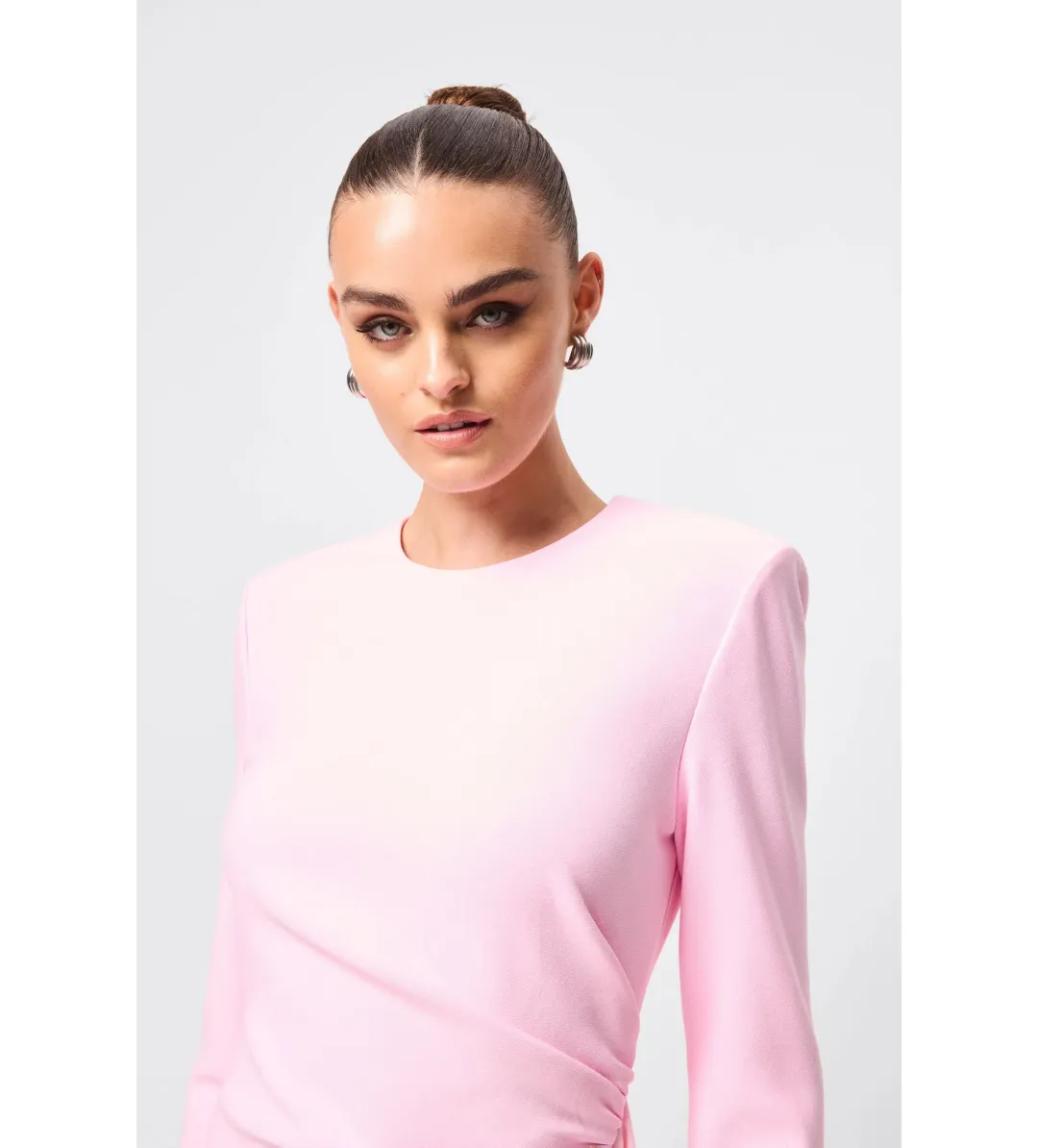 Mossman Sense of Mystery Draped Mini Dress Pink Size 12 for rent on The Volte - main image