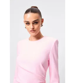 Mossman Sense of Mystery Draped Mini Dress Pink Size 12 for rent on The Volte - image 6