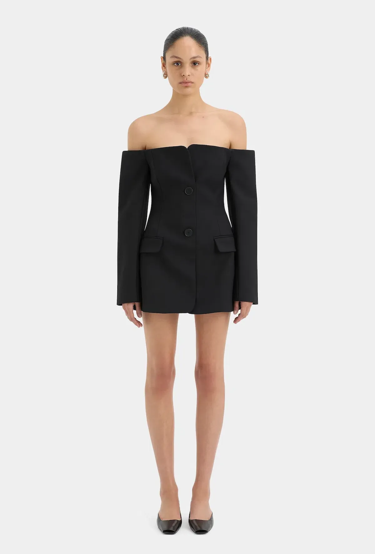Sir the Label Sandrine Tailored Mini Black Size AU 6 for rent on The Volte - main image