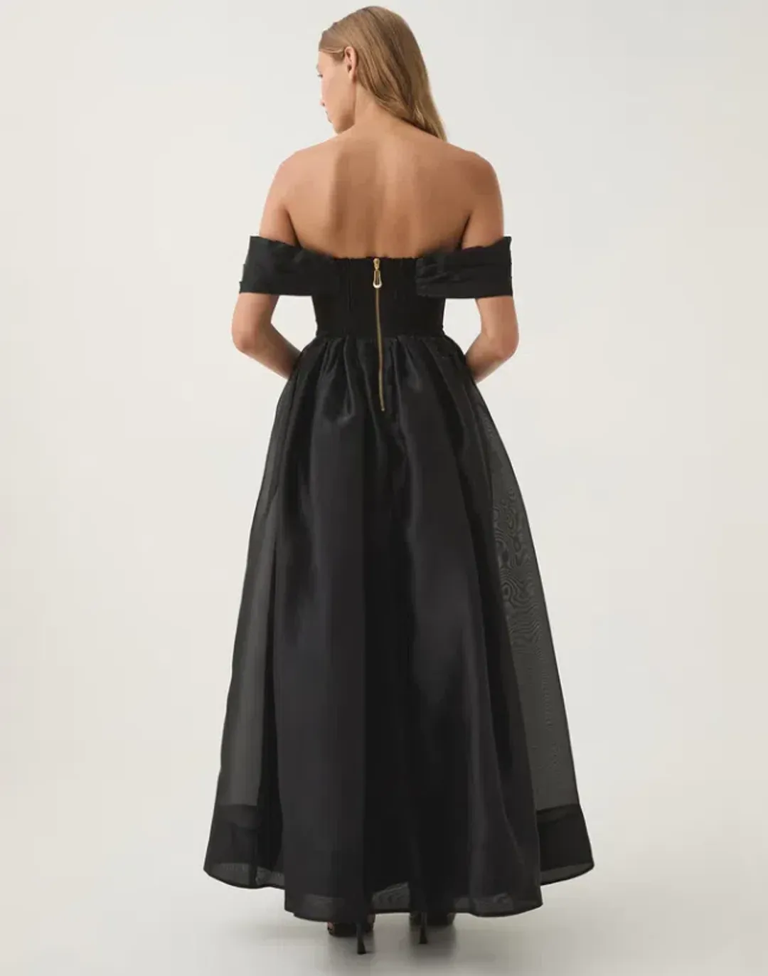 Aje Cordelia Corseted Maxi Dress Black Size AU 16 for rent on The Volte - main image
