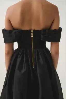 Aje Cordelia Corseted Maxi Dress Black Size AU 16 for rent on The Volte - image 3