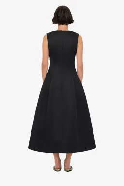Leo Lin Cleo Embellished Sleeveless Midi Dress Black Size AU 14 for rent on The Volte - image 2