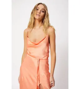 Mossman Crazy For You Midi Dress in Peach Size 8 for rent on The Volte - image 3