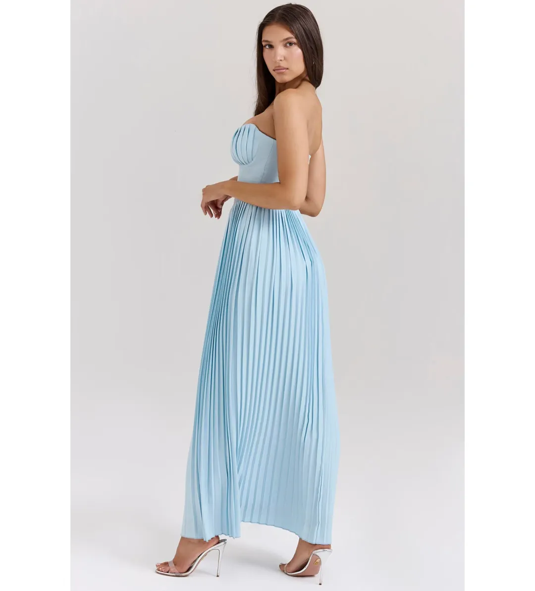 House of CB Marcella Maxi Dress Ocean Blue Size 8 for rent on The Volte - main image