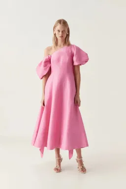 Aje Arista Tulip Sleeve Midi Dres Size 12 for rent on The Volte - image 1