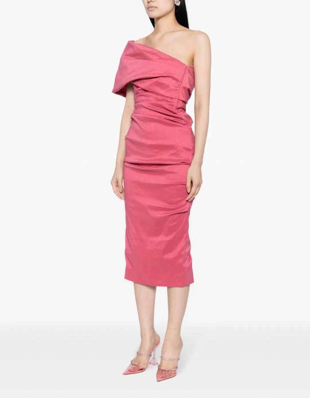 Rachel Gilbert Kat Midi Dress Rose Size 2 / AU 10 for rent on The Volte - main image