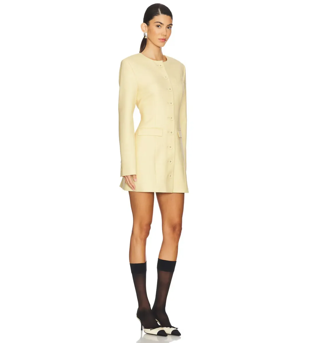 Anna Quan Eva Mini Dress Butter Size AU 8 for rent on The Volte - main image
