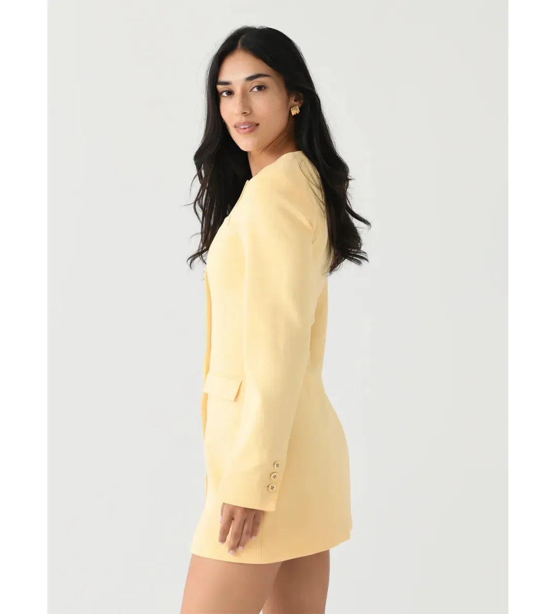 Anna Quan Eva Mini Dress Butter Size AU 8 for rent on The Volte - main image